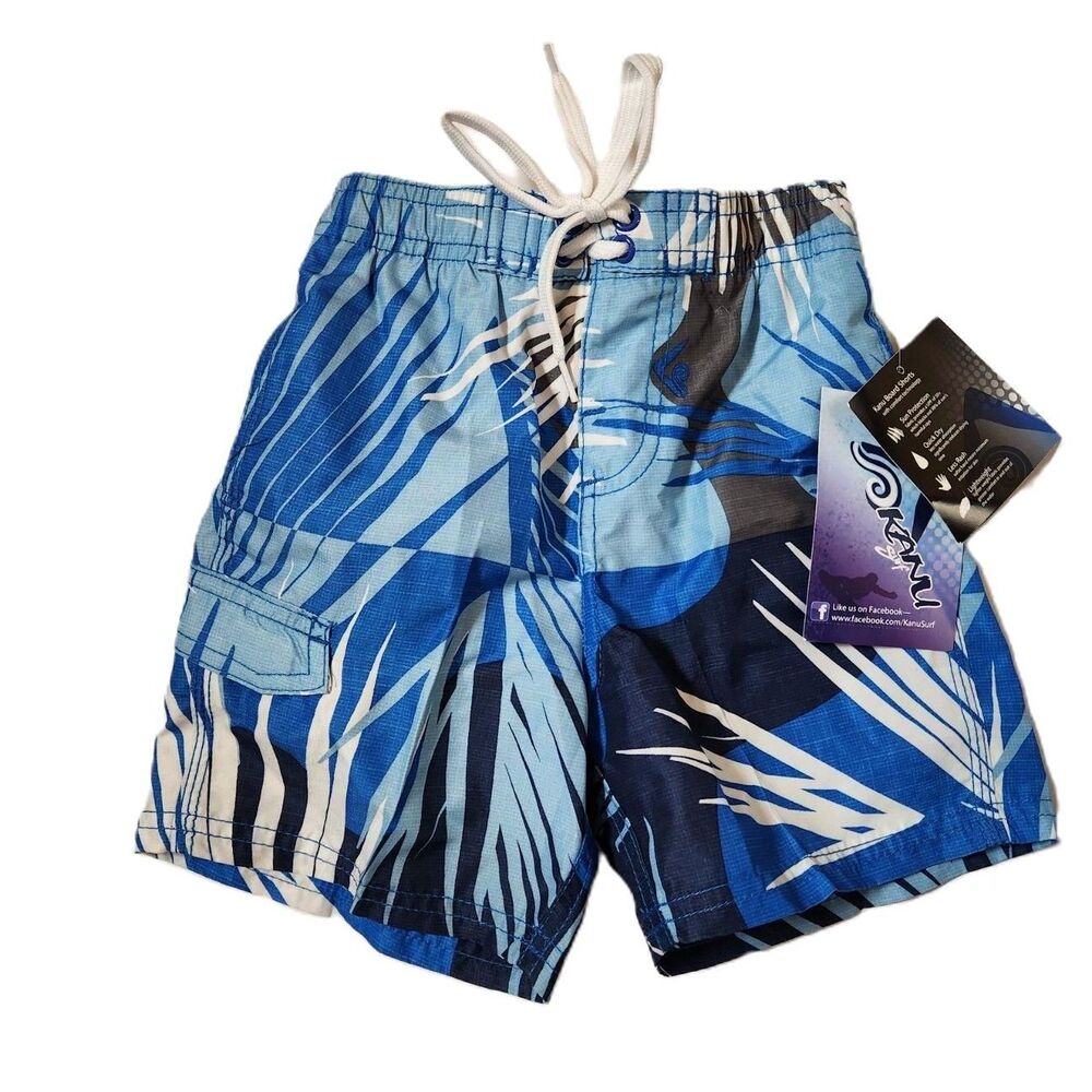 Boys Swim Trunks – Size 4T, Blue, New with Tags